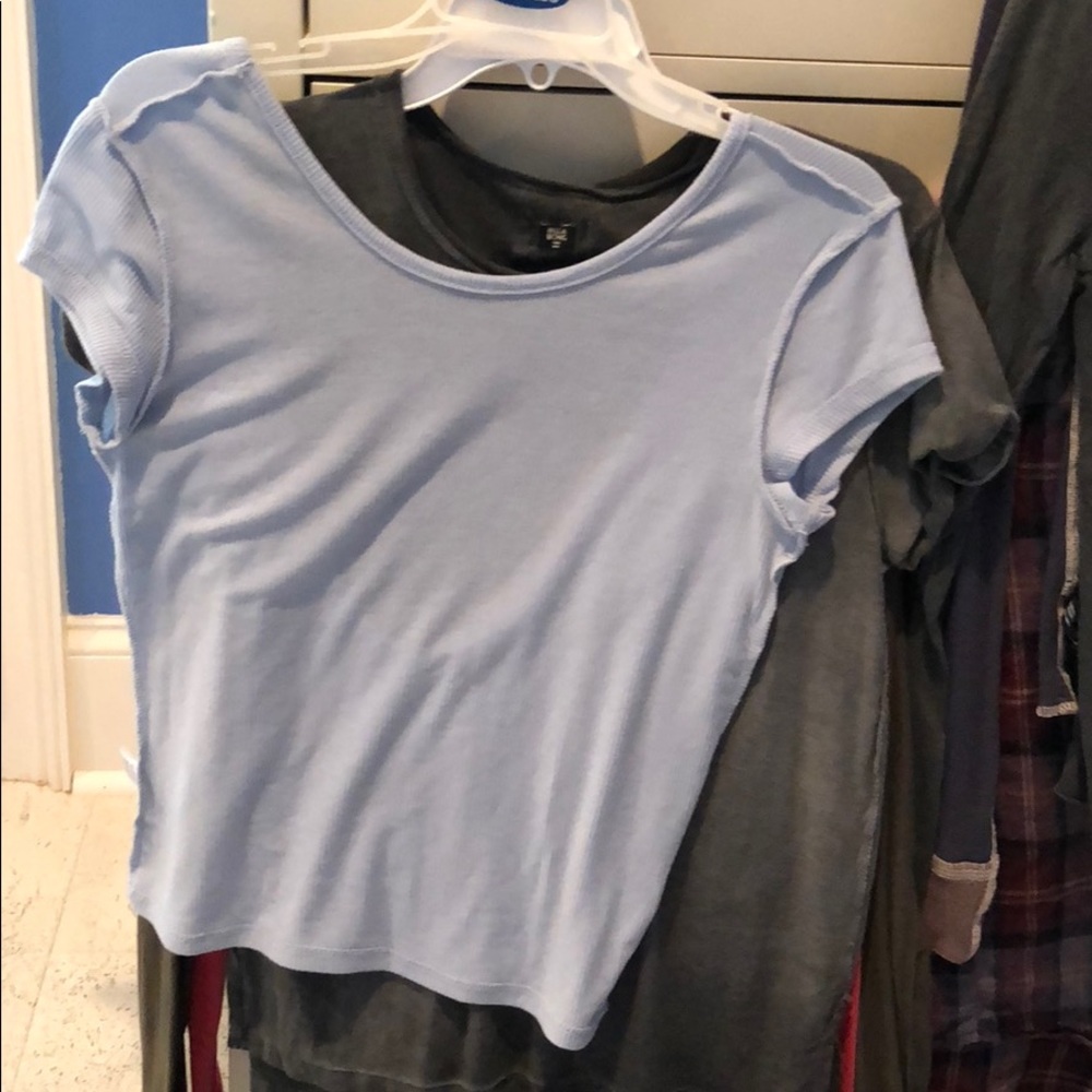 Me to we open back shirt